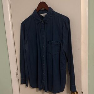 Old Navy Women's Blue Denim Shirt